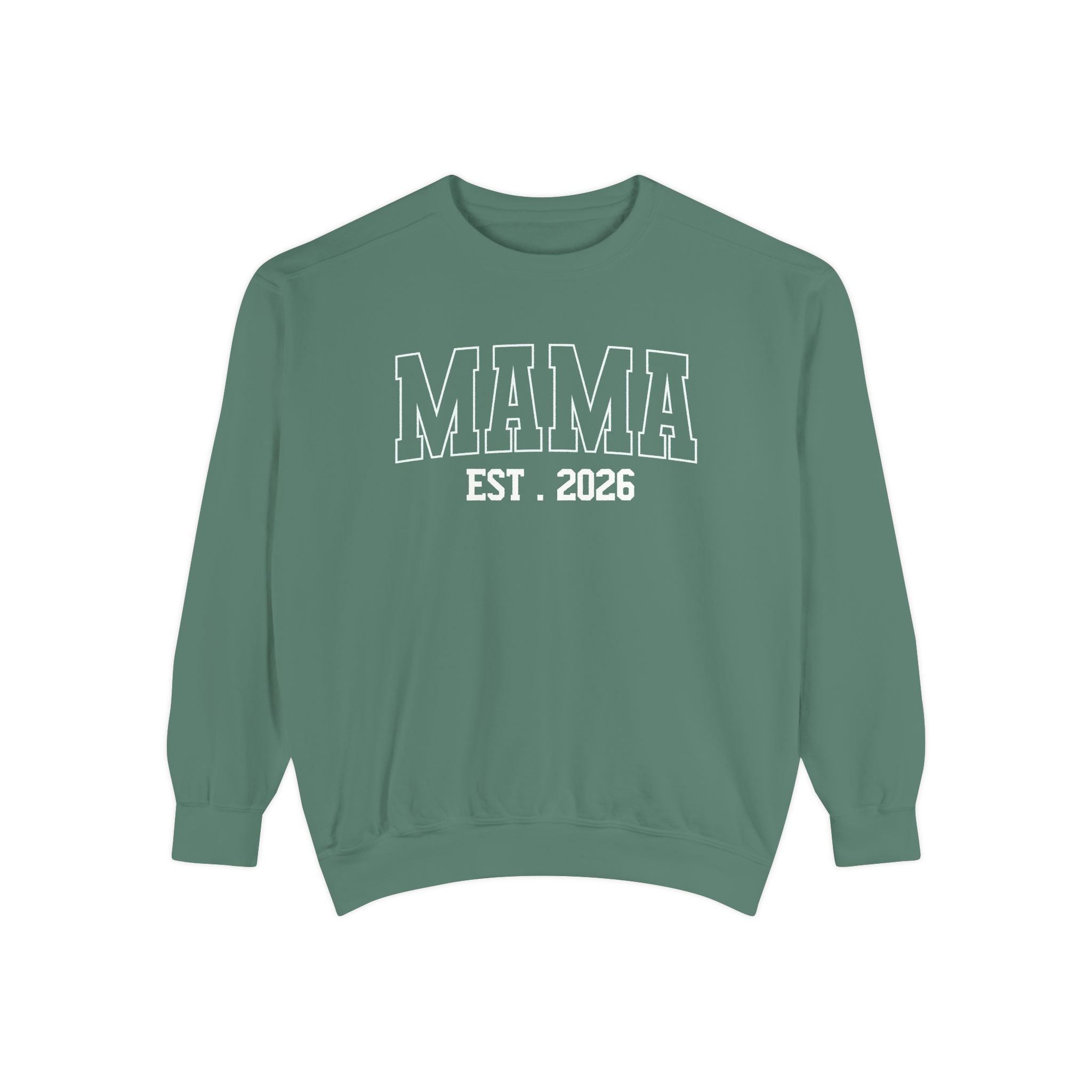 Mama EST. Sweatshirt — Cozy Mom Crewneck, New Mom Gift