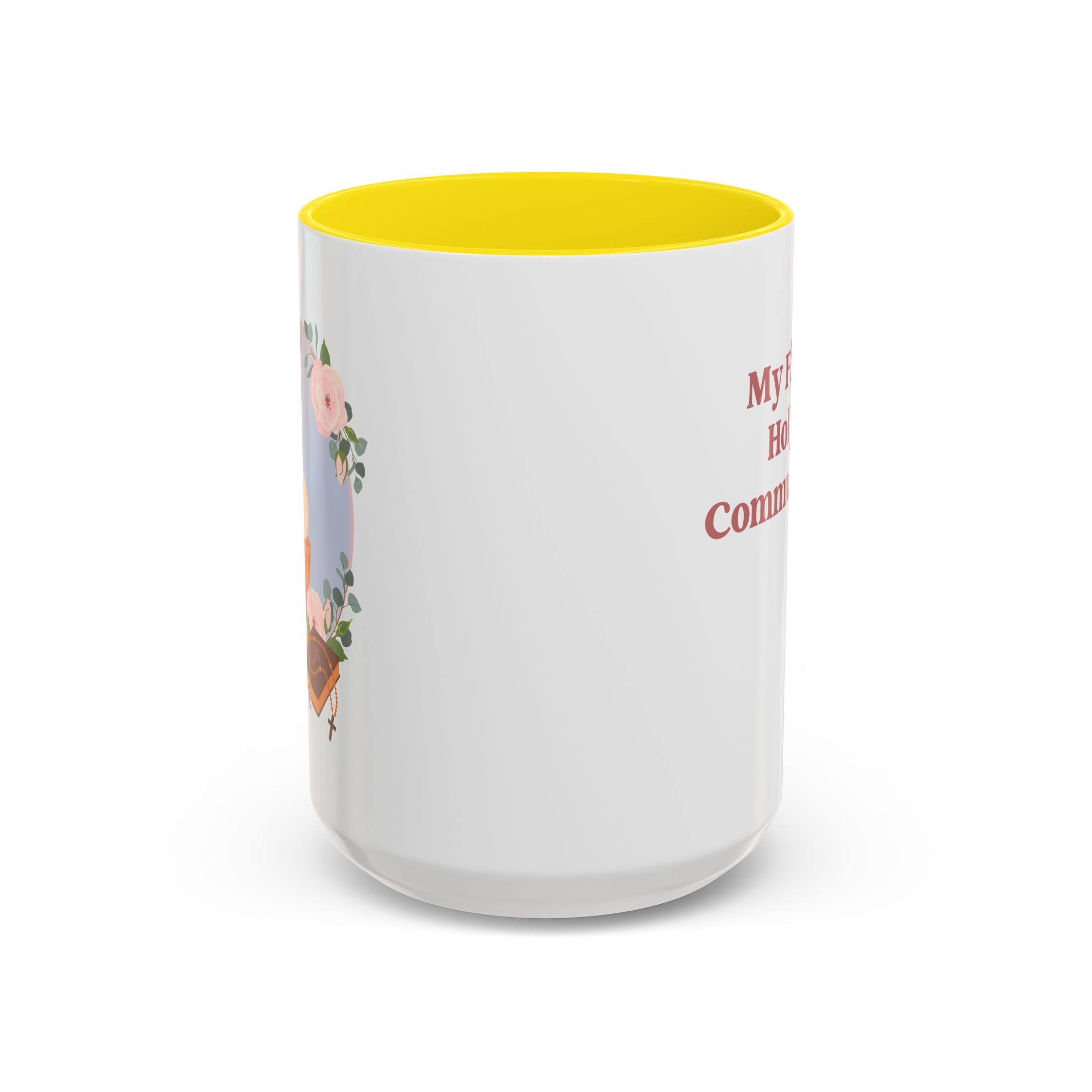 Personalized First Holy Communion Mug, Custom Catholic Gift for Girl with Name Date or Message