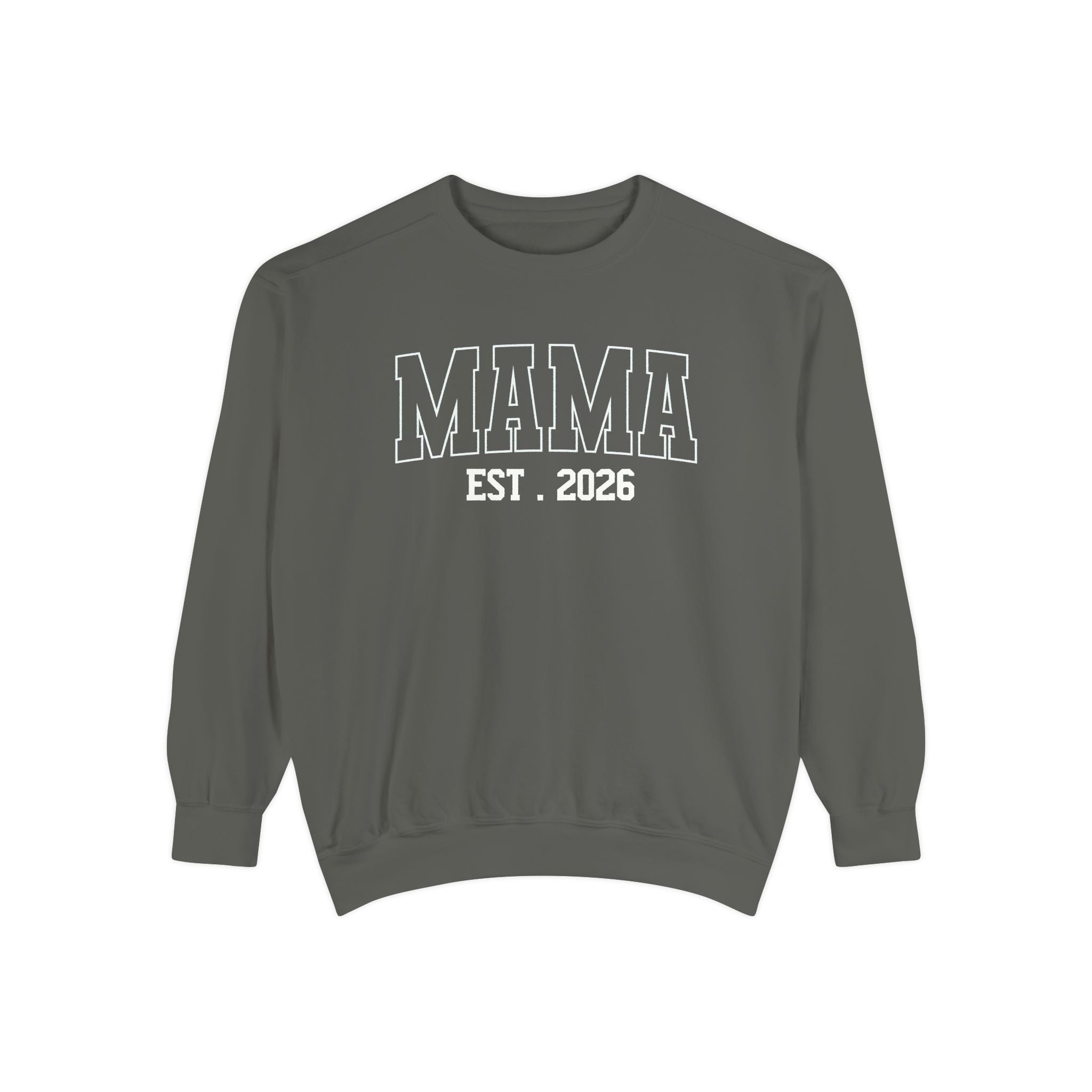Mama EST. Sweatshirt — Cozy Mom Crewneck, New Mom Gift