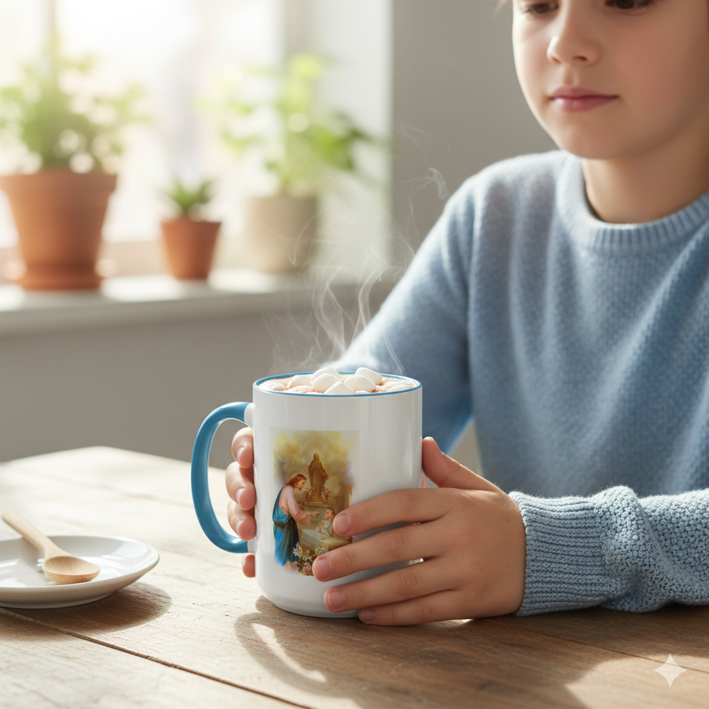 My First Holy Communion Mug | Personalized Name and Date, Accent Inside Color
