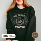 Vintage Sacred Heart Lightweight Crewneck Sweatshirt, Immaculate Heart of Mary, Religious Unisex Jumper, Jesus Design, Soft Pullover, Cozy