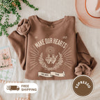 Vintage Sacred Heart Lightweight Crewneck Sweatshirt, Immaculate Heart of Mary, Religious Unisex Jumper, Jesus Design, Soft Pullover, Cozy
