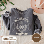 Vintage Sacred Heart Lightweight Crewneck Sweatshirt, Immaculate Heart of Mary, Religious Unisex Jumper, Jesus Design, Soft Pullover, Cozy