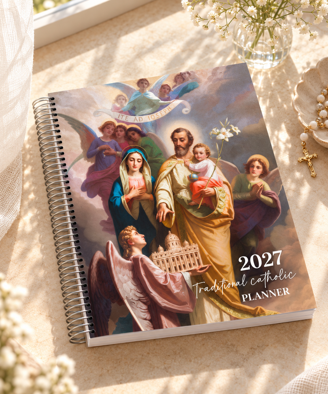 PREORDER: 2027 Traditional Catholic Planner, Dashboard Weekly layout (Feasts of the 1962 Missal)