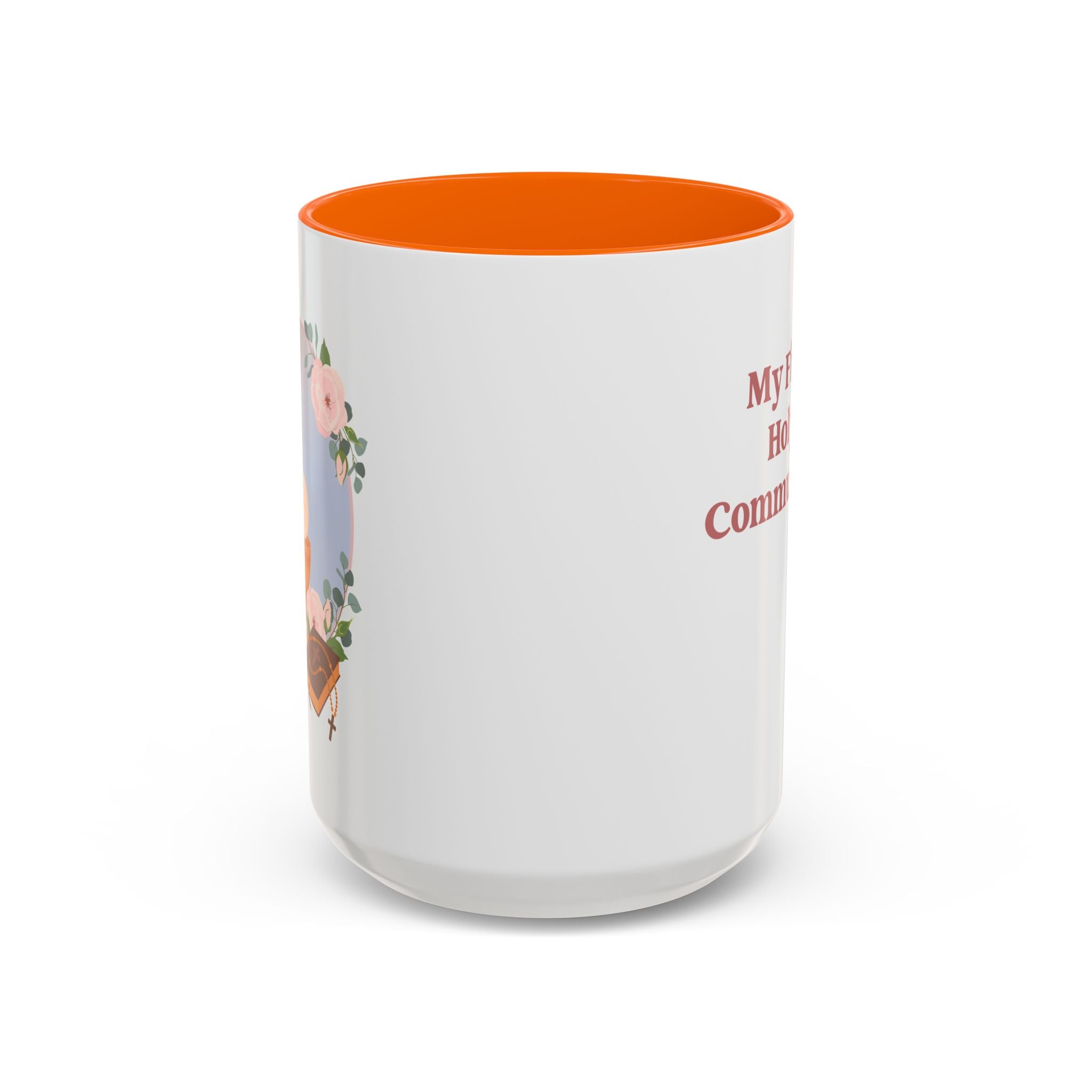 Personalized First Holy Communion Mug, Custom Catholic Gift for Girl with Name Date or Message