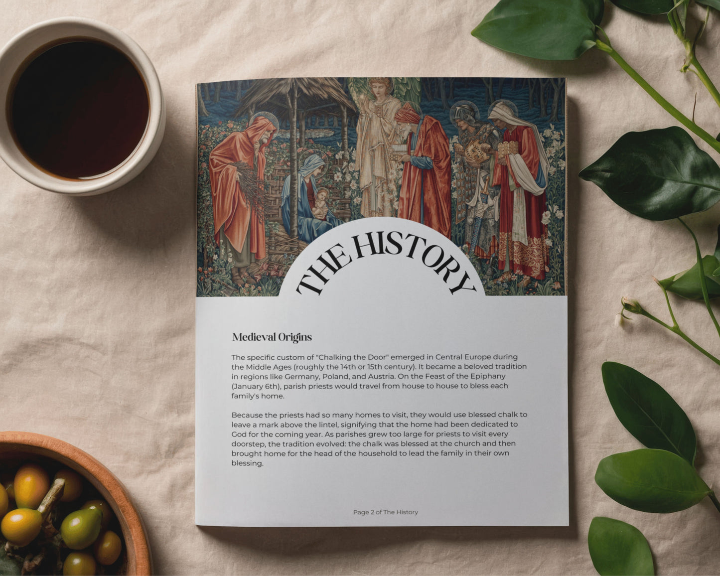 Epiphany Home Blessing Kit, Digital Guide | History, Prayers, & King Cake Recipe, 12 days of Christmas