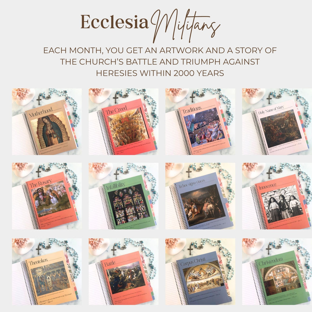 2026–2027 Traditional Catholic Planner: Horizontal Weekly Layout | 1962 Latin Mass Feasts | Murillo Cover