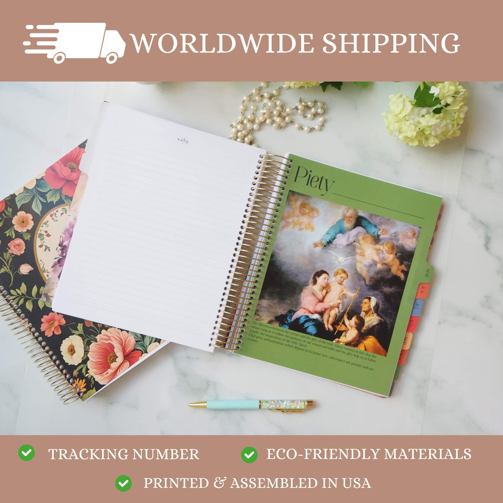 2026–2027 Traditional Catholic Planner: Horizontal Weekly Layout | 1962 Latin Mass Feasts | Murillo Cover ✦ PRE-ORDER ✦ Orders ship at the end of June.