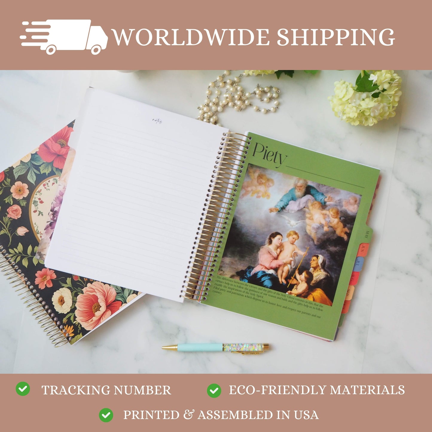 2026 Traditional Catholic Planner: Horizontal Weekly Layout