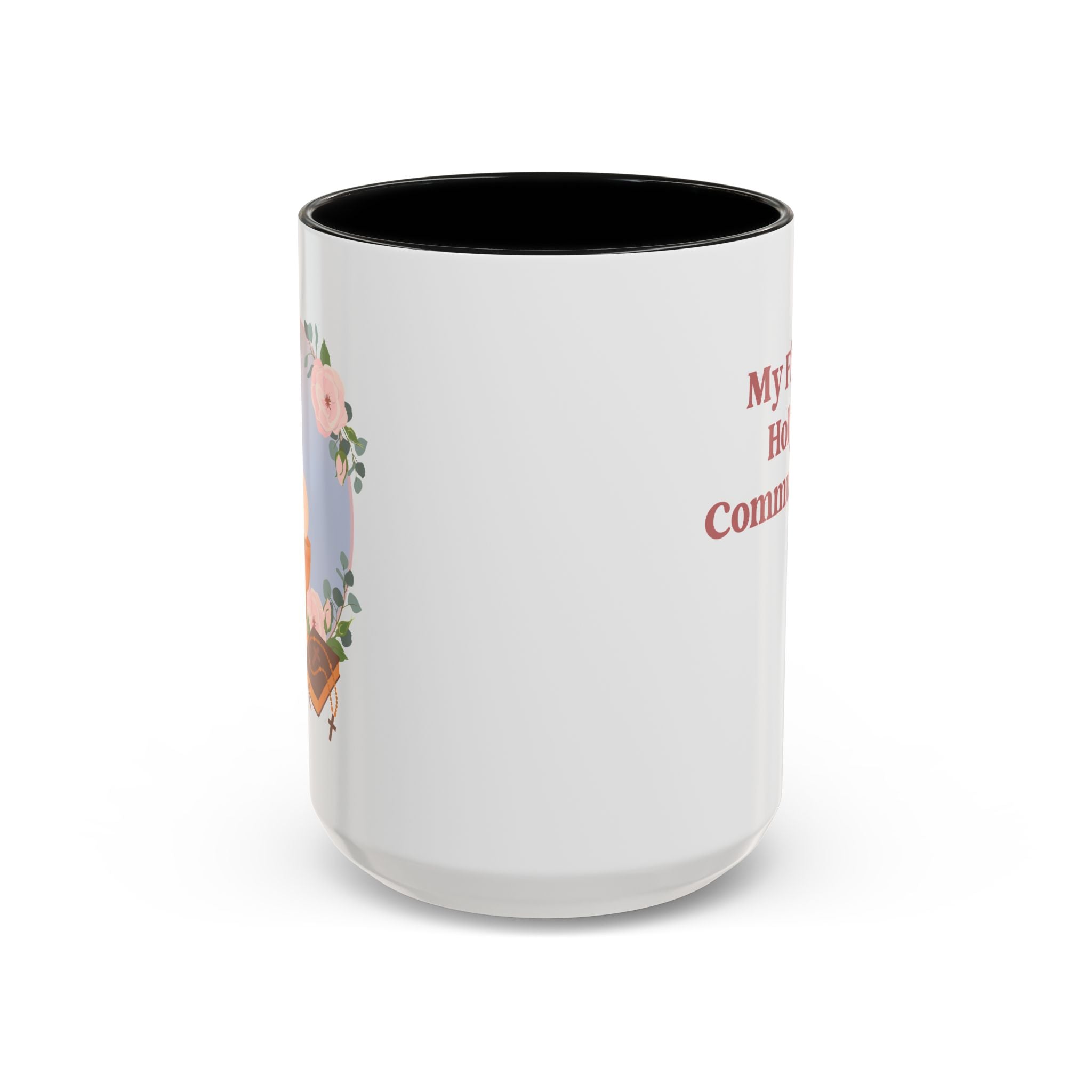 Personalized First Holy Communion Mug, Custom Catholic Gift for Girl with Name Date or Message