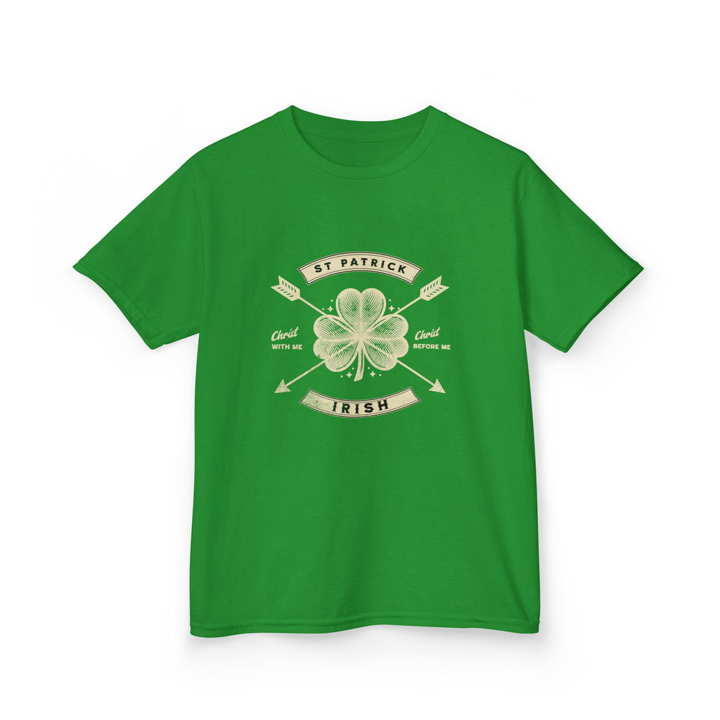 Kids Tee, saint patrick quote irish clover leaf, St. Patrick's Day Shirt, Child Irish Clover T-Shirt, Youth Irish Quote Top, Boys Girls Tee