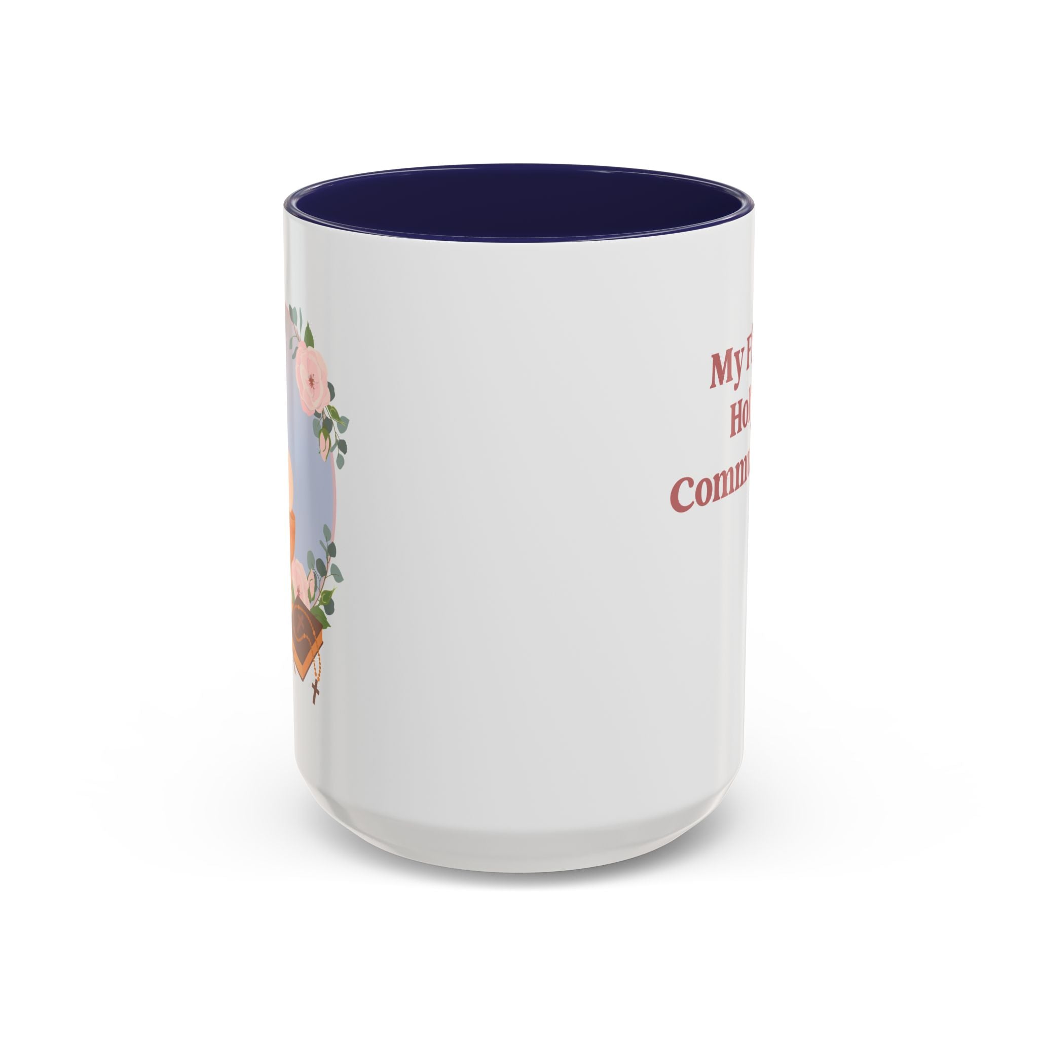 Personalized First Holy Communion Mug, Custom Catholic Gift for Girl with Name Date or Message