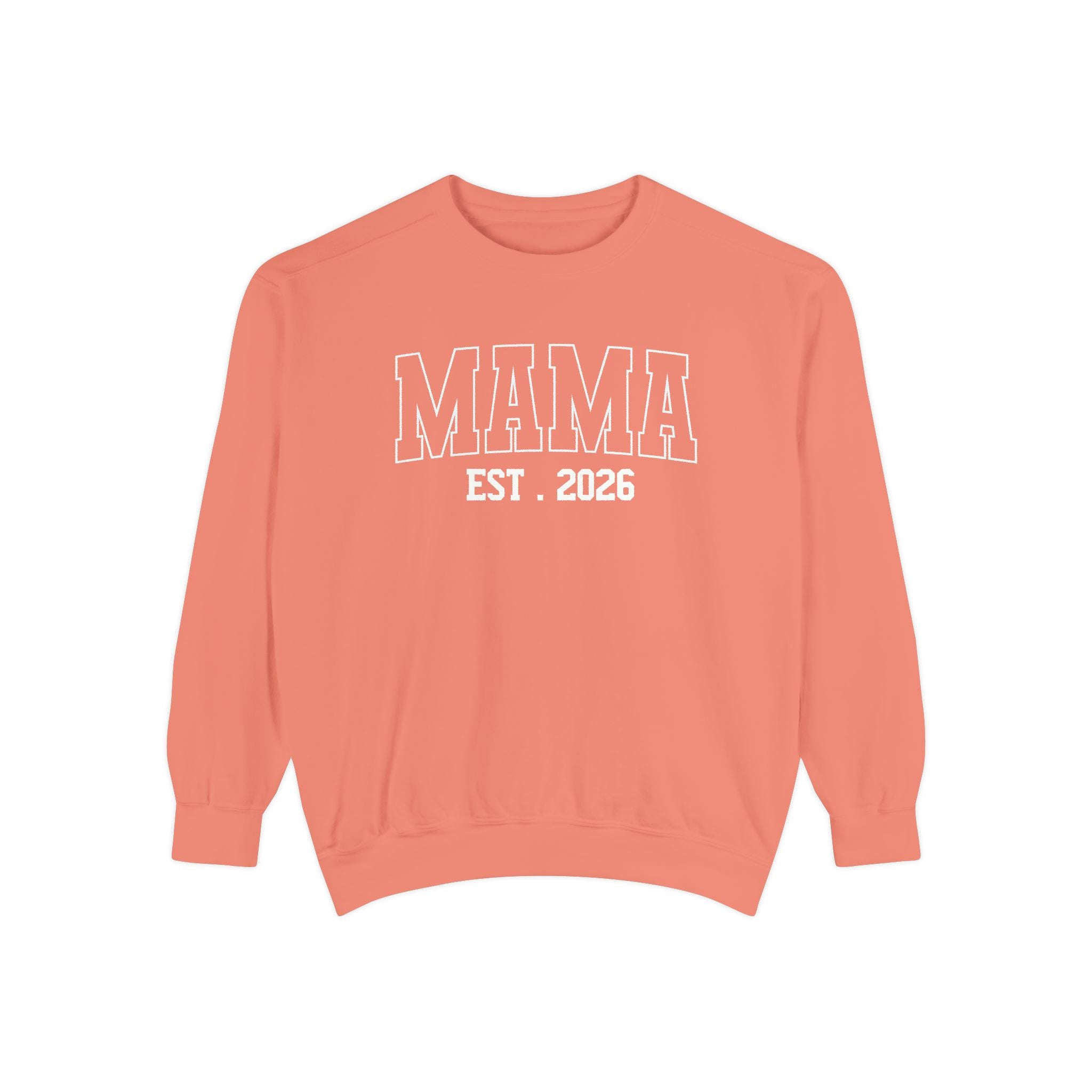 Mama EST. Sweatshirt — Cozy Mom Crewneck, New Mom Gift