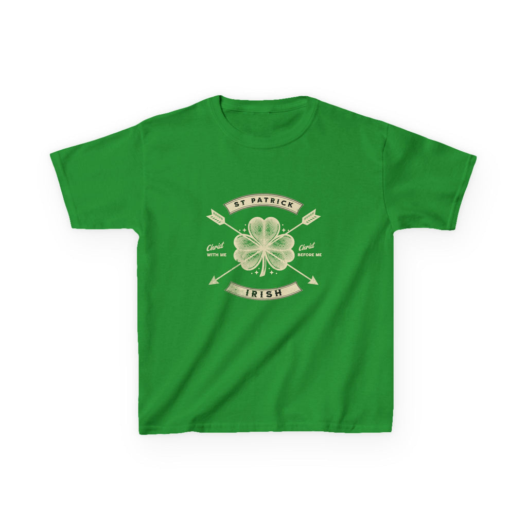 Kids Tee, saint patrick quote irish clover leaf, St. Patrick's Day Shirt, Child Irish Clover T-Shirt, Youth Irish Quote Top, Boys Girls Tee