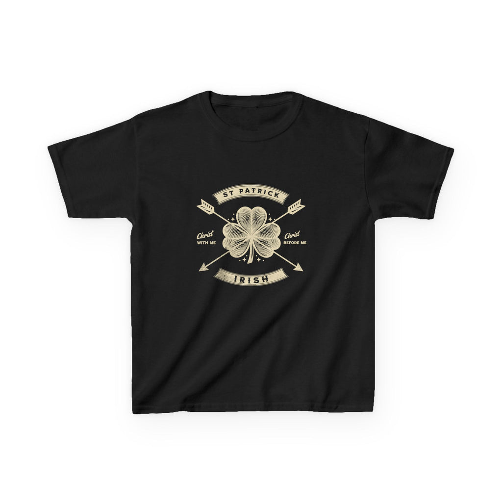 Kids Tee, saint patrick quote irish clover leaf, St. Patrick's Day Shirt, Child Irish Clover T-Shirt, Youth Irish Quote Top, Boys Girls Tee