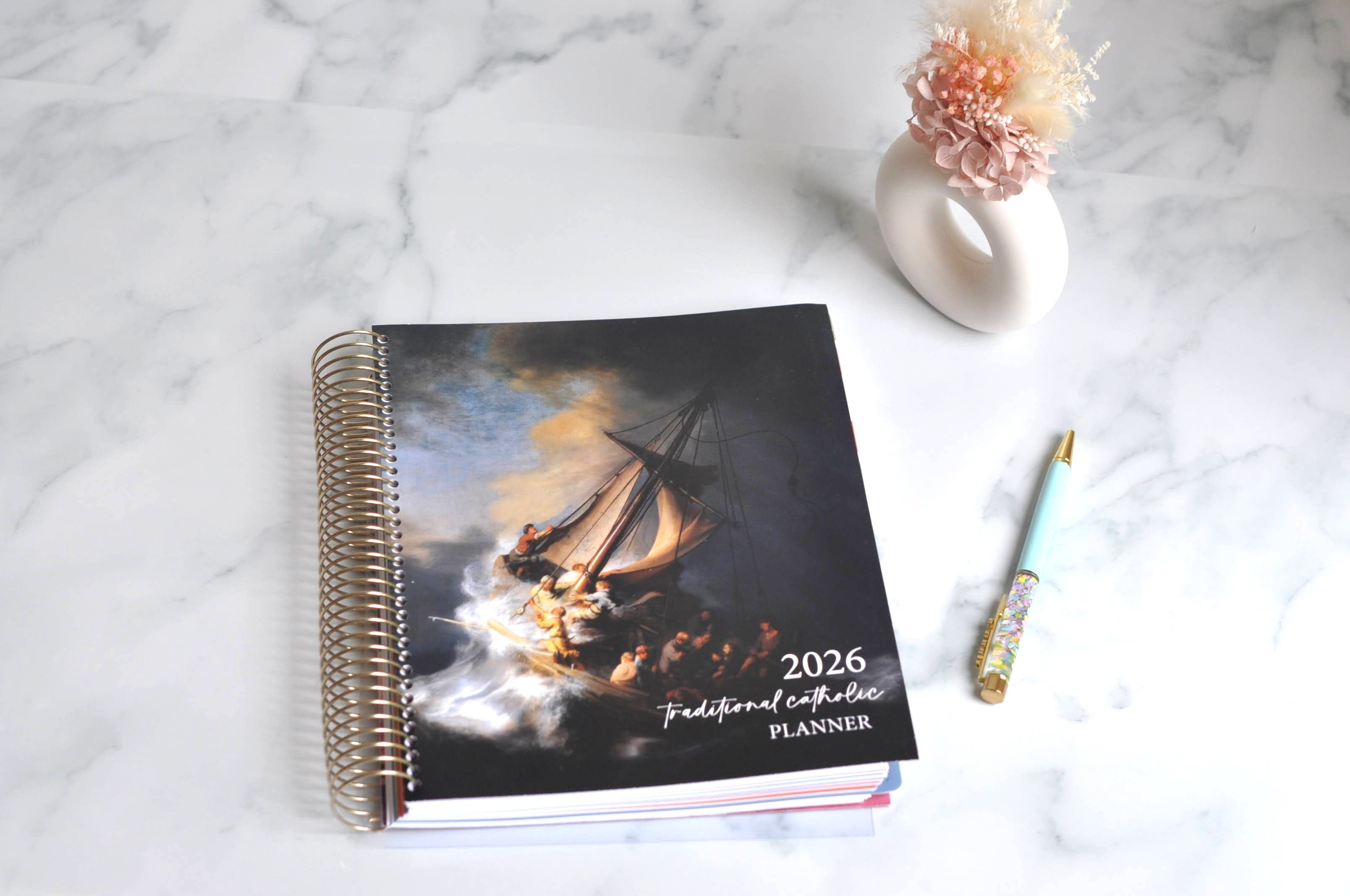 2026 Traditional Catholic Planner: Horizontal Weekly Layout