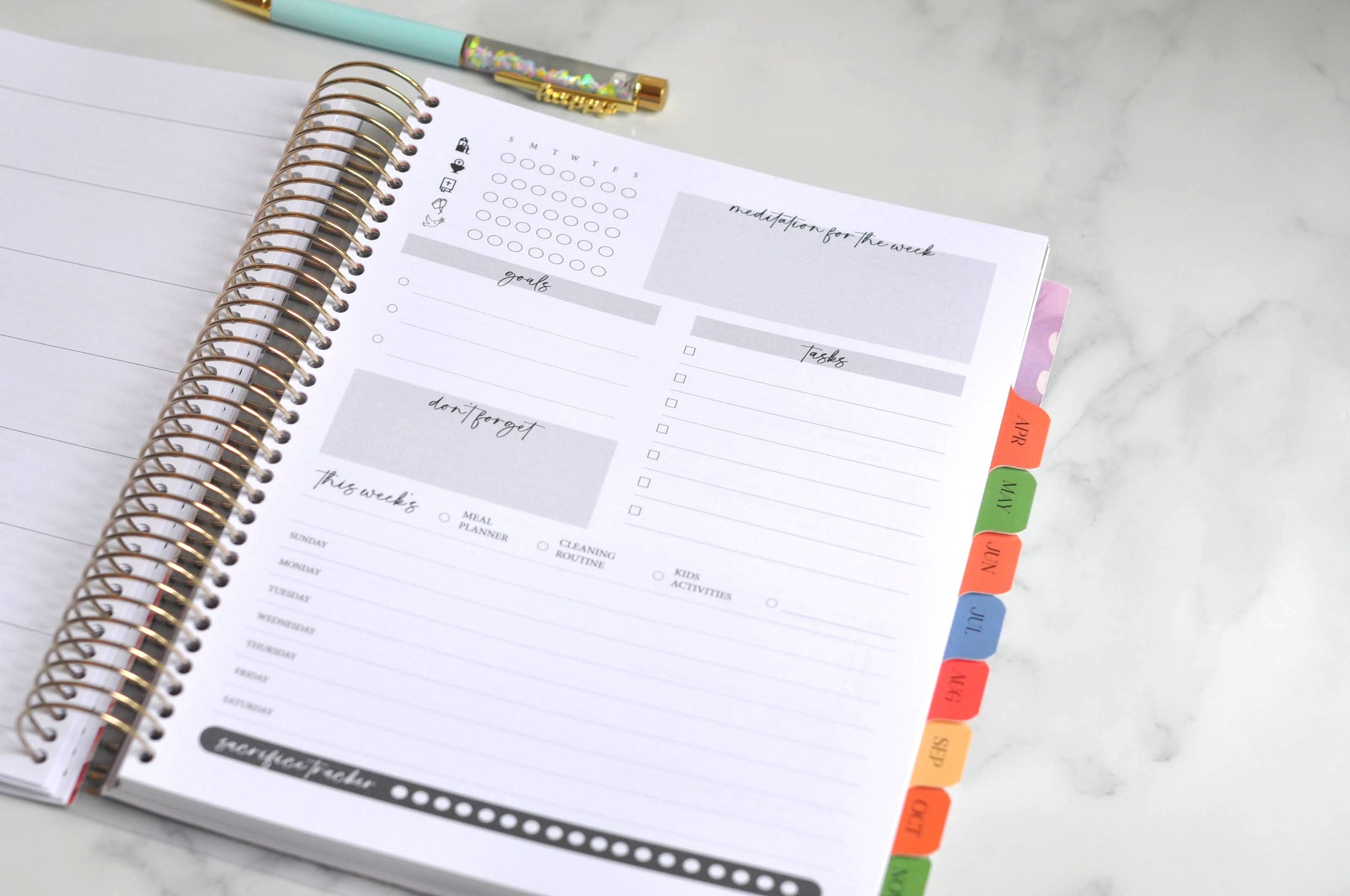 2026 Traditional Catholic Planner: Horizontal Weekly Layout