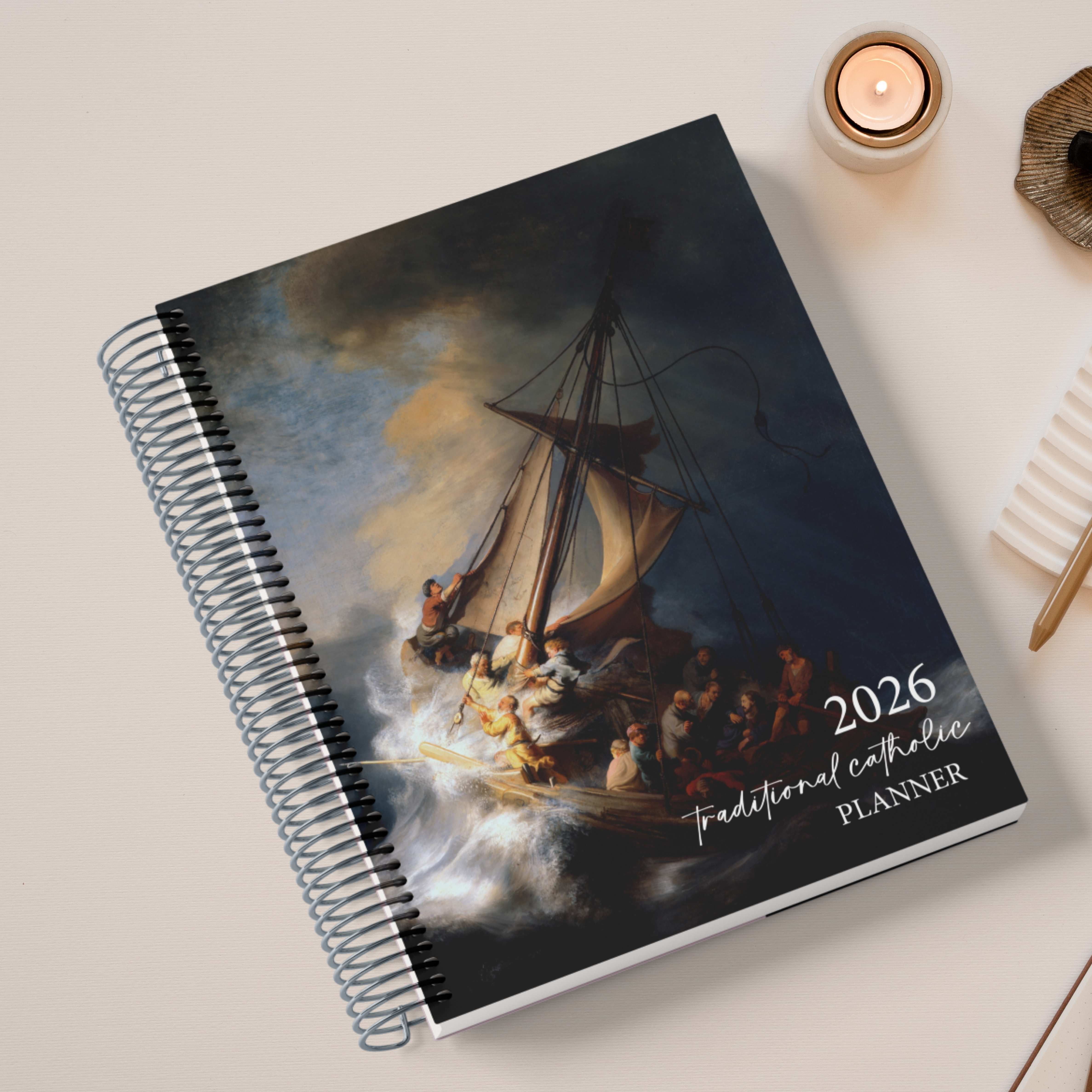 2026 Traditional Catholic Planner: Horizontal Weekly Layout