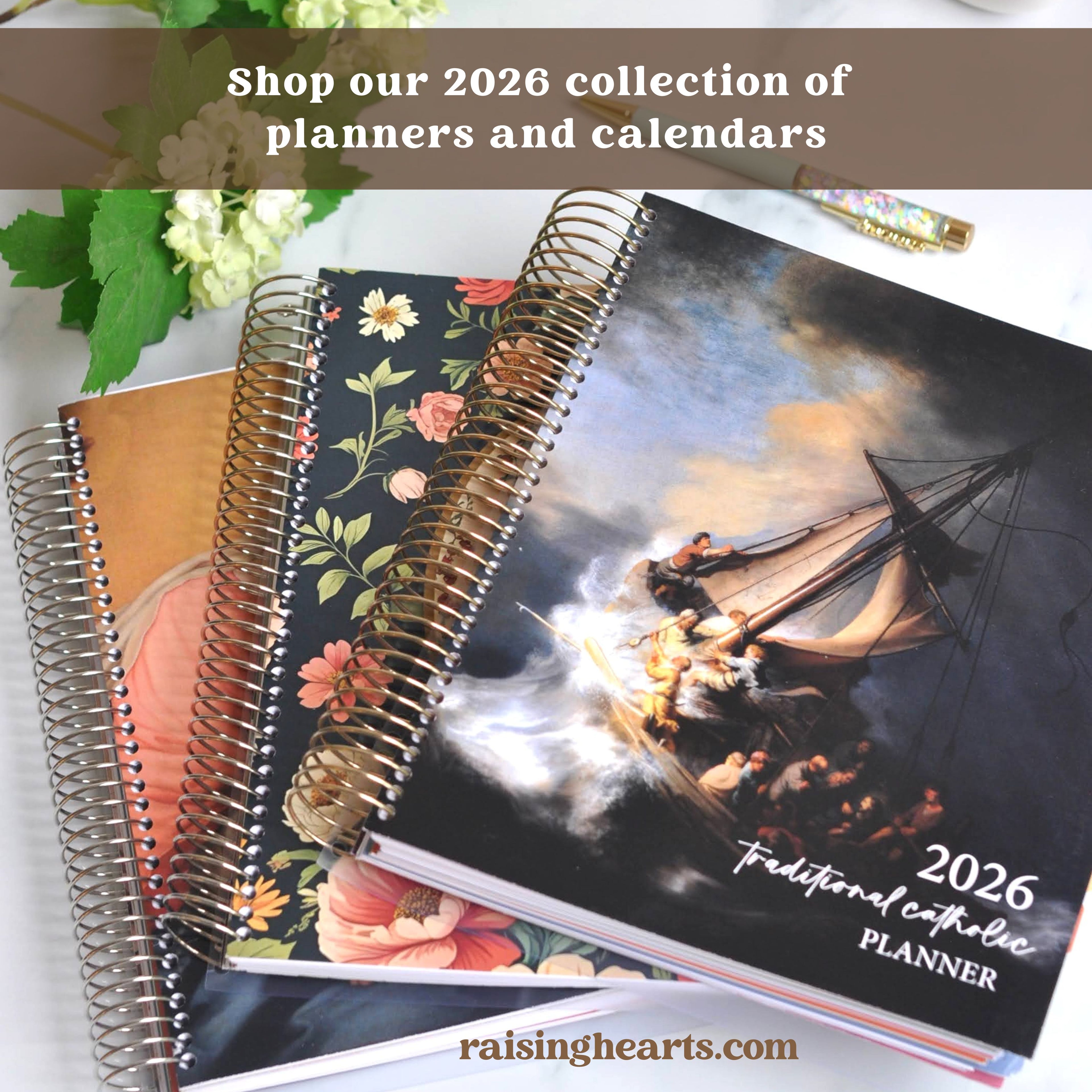 2026–2027 Traditional Catholic Planner: Horizontal Weekly Layout | 1962 Latin Mass Feasts | Murillo Cover ✦ PRE-ORDER ✦ Orders ship at the end of June.