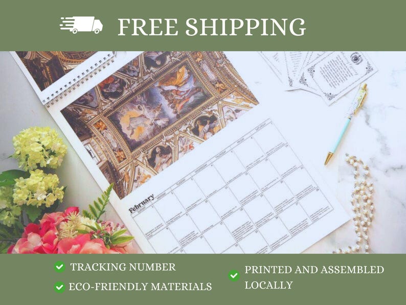 2026 Traditional Catholic Wall Calendar – Feasts from the 1962 Latin Missal (FREE SHIPPING)