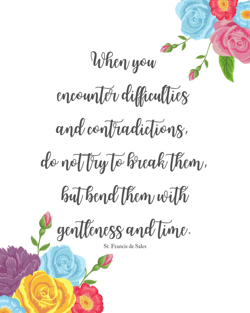 Quotes from St. Francis de Sales/ Photo Quotes/ Printables