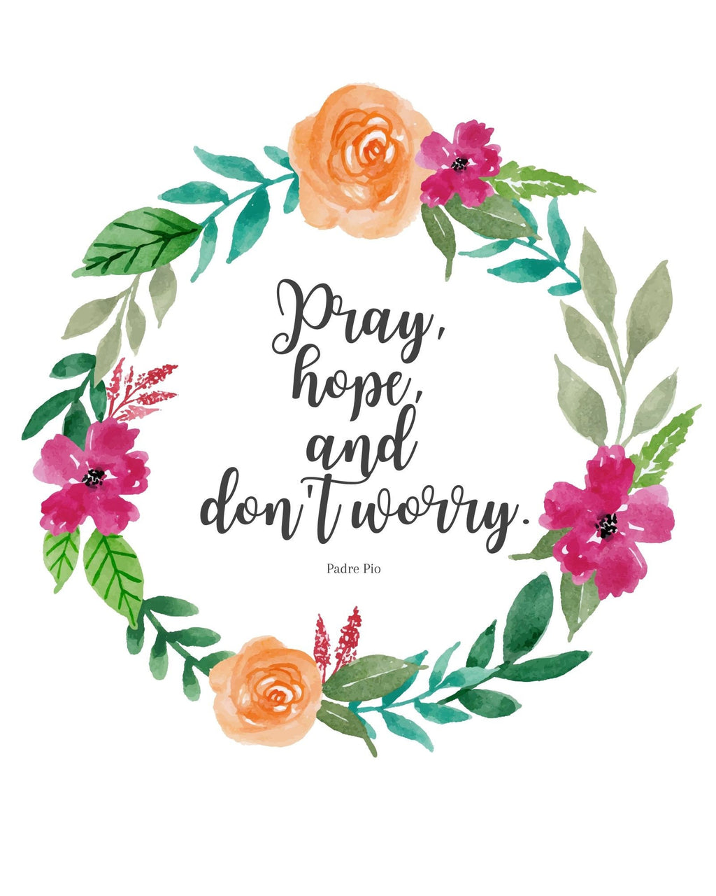 Padre Pio Quotes/ Prayers Printables