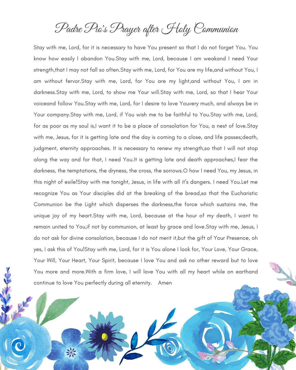 Padre Pio Quotes/ Prayers Printables