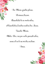 Ave Maria (Hail Mary) Latin Prayer - Printable