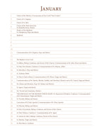 A Perpetual List Calendar of Saints and Non-Moveable Feasts - Liturgical Calendar based on 1962 Missal