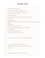 A Perpetual List Calendar of Saints and Non-Moveable Feasts - Liturgical Calendar based on 1962 Missal