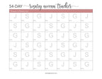 54-day Rosary Novena tracker for Petition and Thankgiving / Catholic printable / Rosary Prayers