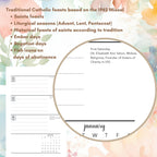 2025 Traditional Catholic Planner: Weekly & Monthly (PDF Printable)