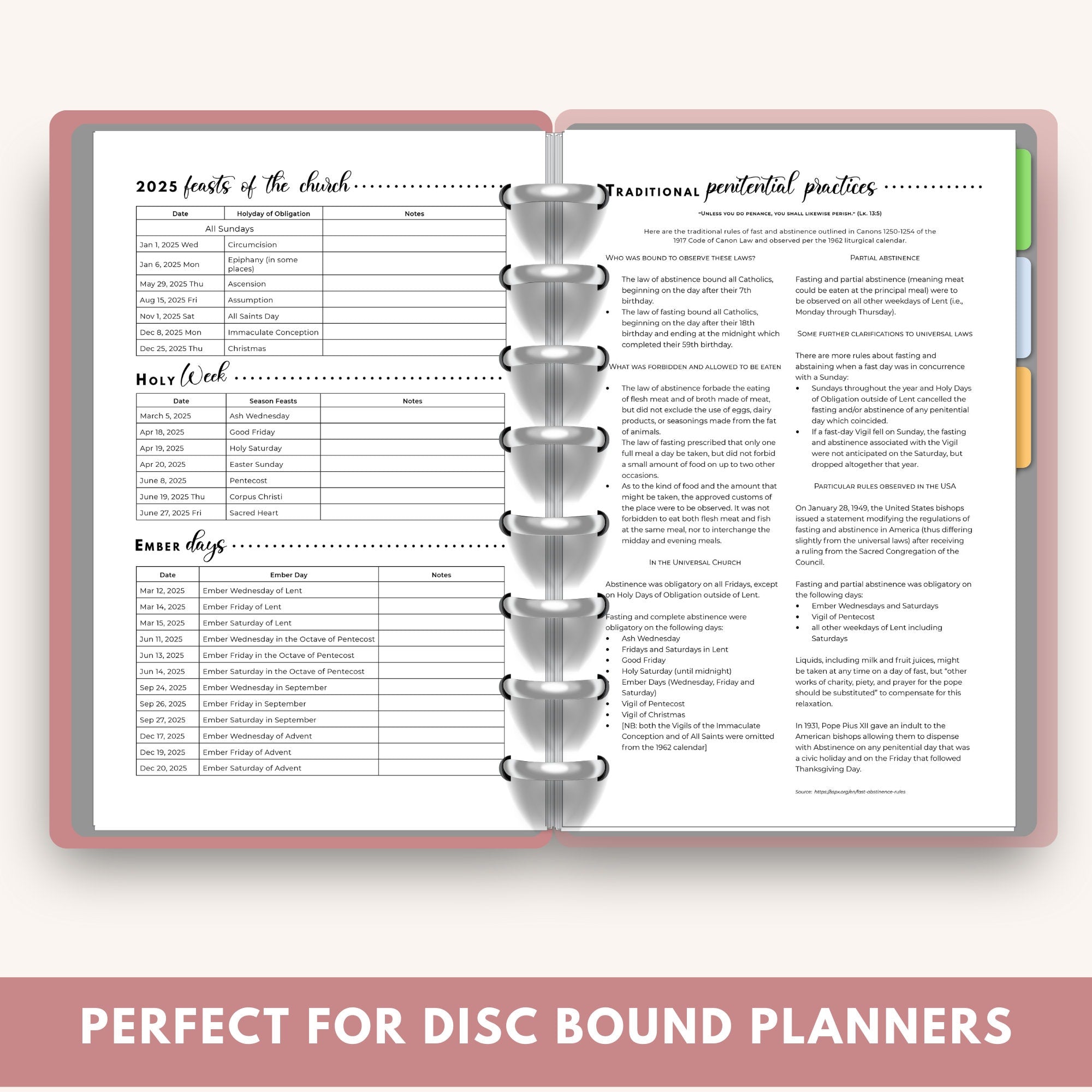 2025 Traditional Catholic Planner: Weekly & Monthly (PDF Printable)