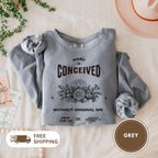 Marian Prayer Unisex Sweatshirt, Blessed Virgin Mary Devotional Crewneck, Catholic Religious Lightweight Jumper, Religious Gift for Him Her,