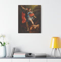 st michael archangel, archangel michael, st michael poster, catholic poster, st michael canvas, st michael painting, catholic canvas art, catholic gift, catholic painting, saint michael canvas, christian wall art, religious canvas, religious wall art
