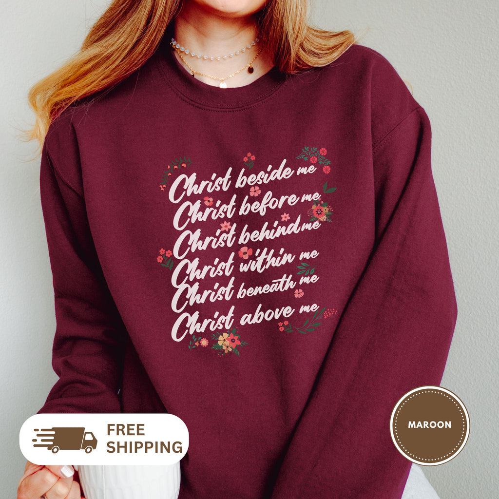Saint Patrick Quote Crewneck Sweatshirt, Irish St. Paddy's Day Gift, Unisex Jumper, Shamrock Pullover, Green Sweater