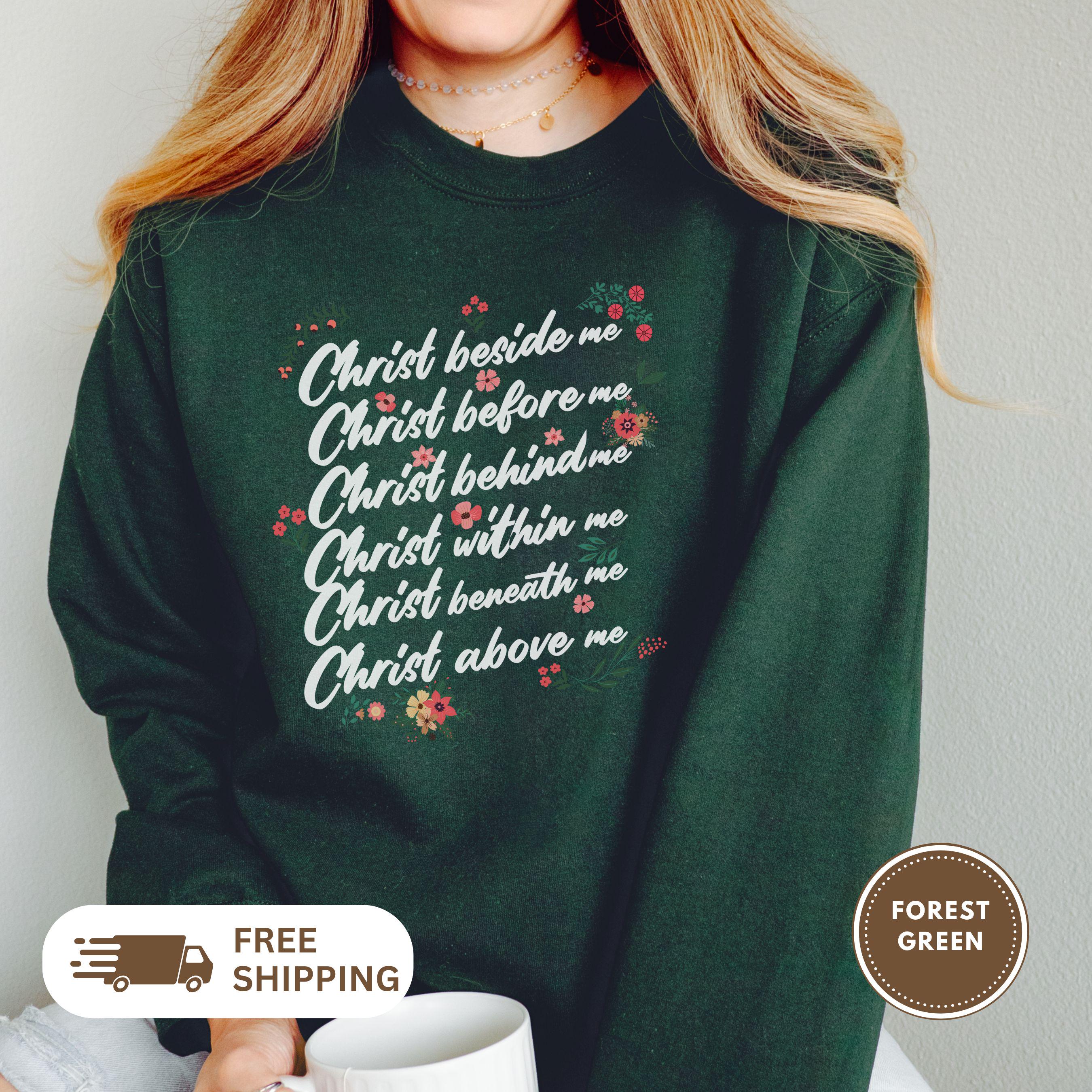 Saint Patrick Quote Crewneck Sweatshirt, Irish St. Paddy's Day Gift, Unisex Jumper, Shamrock Pullover, Green Sweater