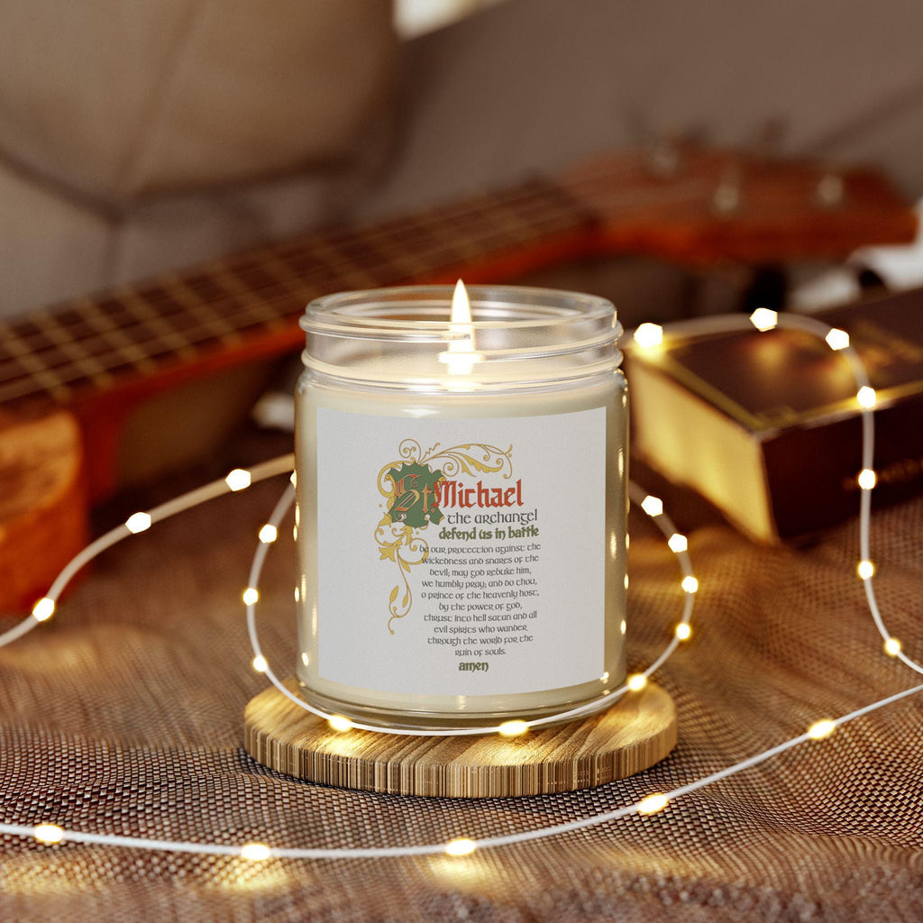 Scented Candles, Prayer to Saint Michael the Archangel, Religious Candle, Meditation Candle, Aromatherapy Candle, Gifts for Spiritual