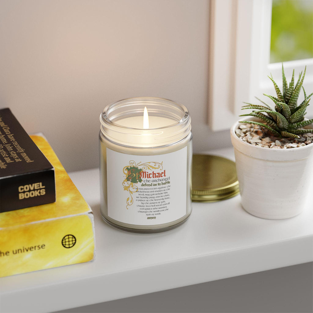 Scented Candles, Prayer to Saint Michael the Archangel, Religious Candle, Meditation Candle, Aromatherapy Candle, Gifts for Spiritual