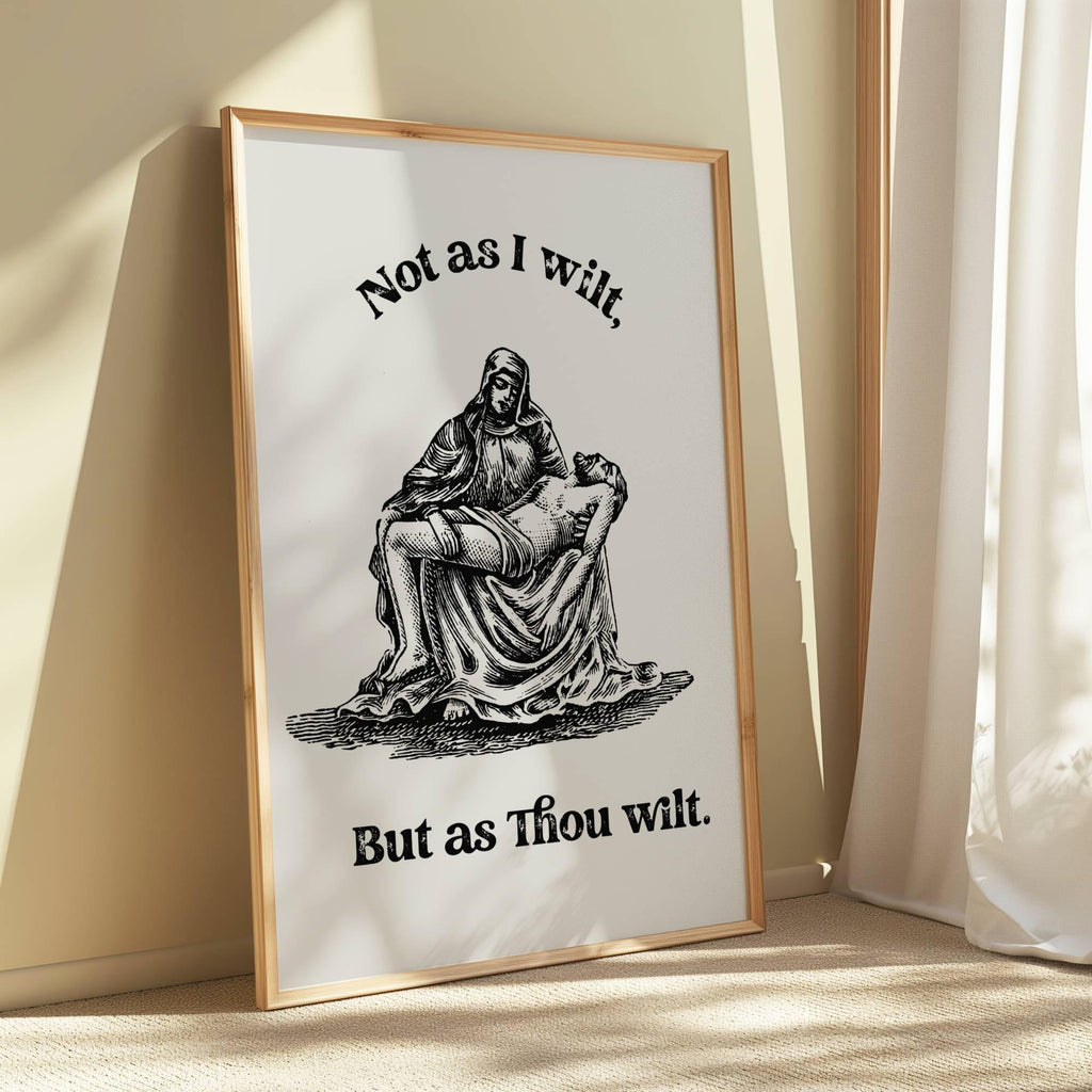 Pieta Digital Wall Art, Printable Scripture Quotes, Christian Home Decor, Inspirational Bible Prints