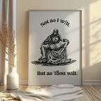 Pieta Digital Wall Art, Printable Scripture Quotes, Christian Home Decor, Inspirational Bible Prints