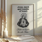 Jesus Meek and Humble Print: Christian Home Decor (Digital Download)