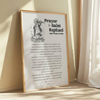 Saint Raphael Prayer Print: Christian Home Decor (Digital Download)