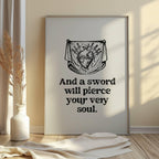 Pierced Soul Scripture Art: Christian Home Decor (Digital Download)