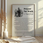 Saint Joseph Prayer for Work - Christian Home Decor (Digital Download)