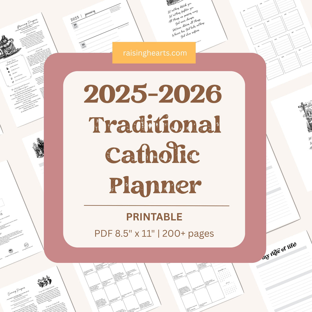 Traditional Catholic Planner 2025-2026: Latin Missal Feasts, Customizable Layout (PDF Download
