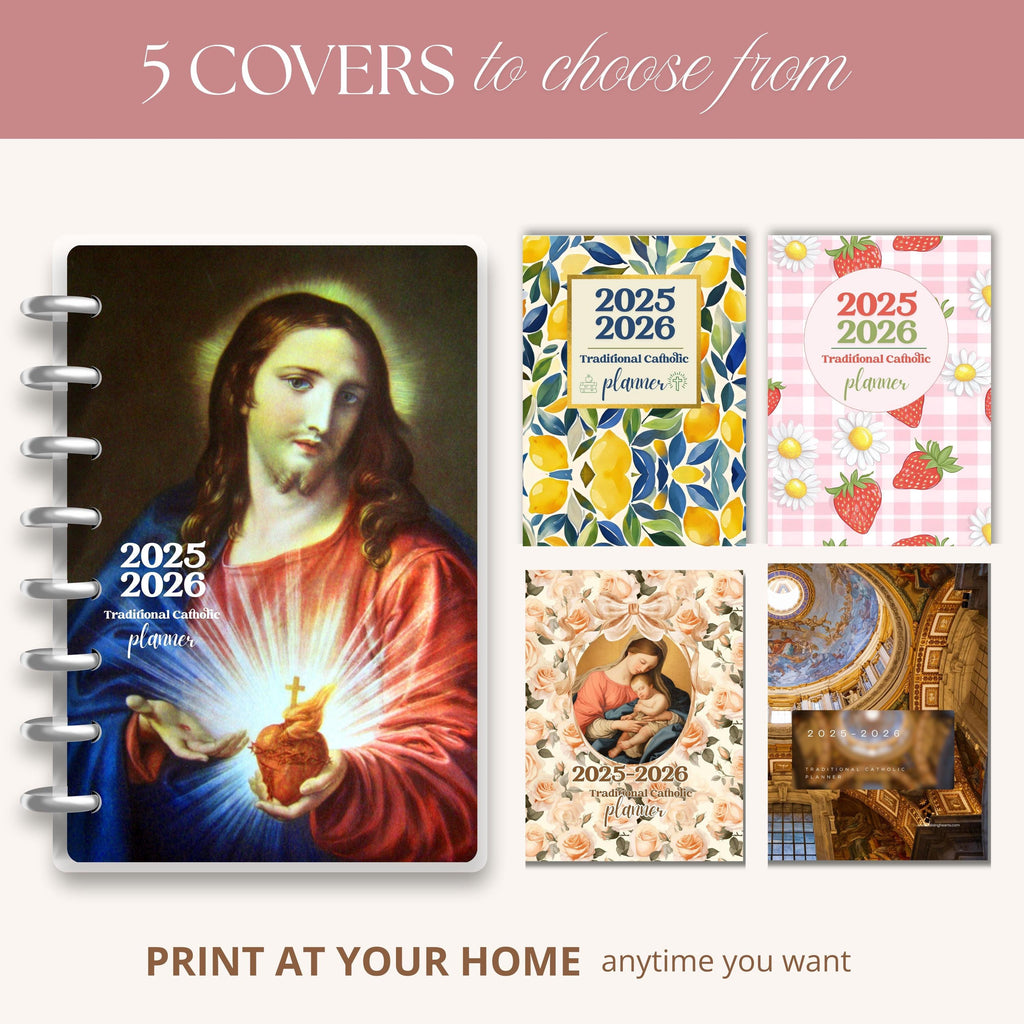 Traditional Catholic Planner 2025-2026: Latin Missal Feasts, Customizable Layout (PDF Download