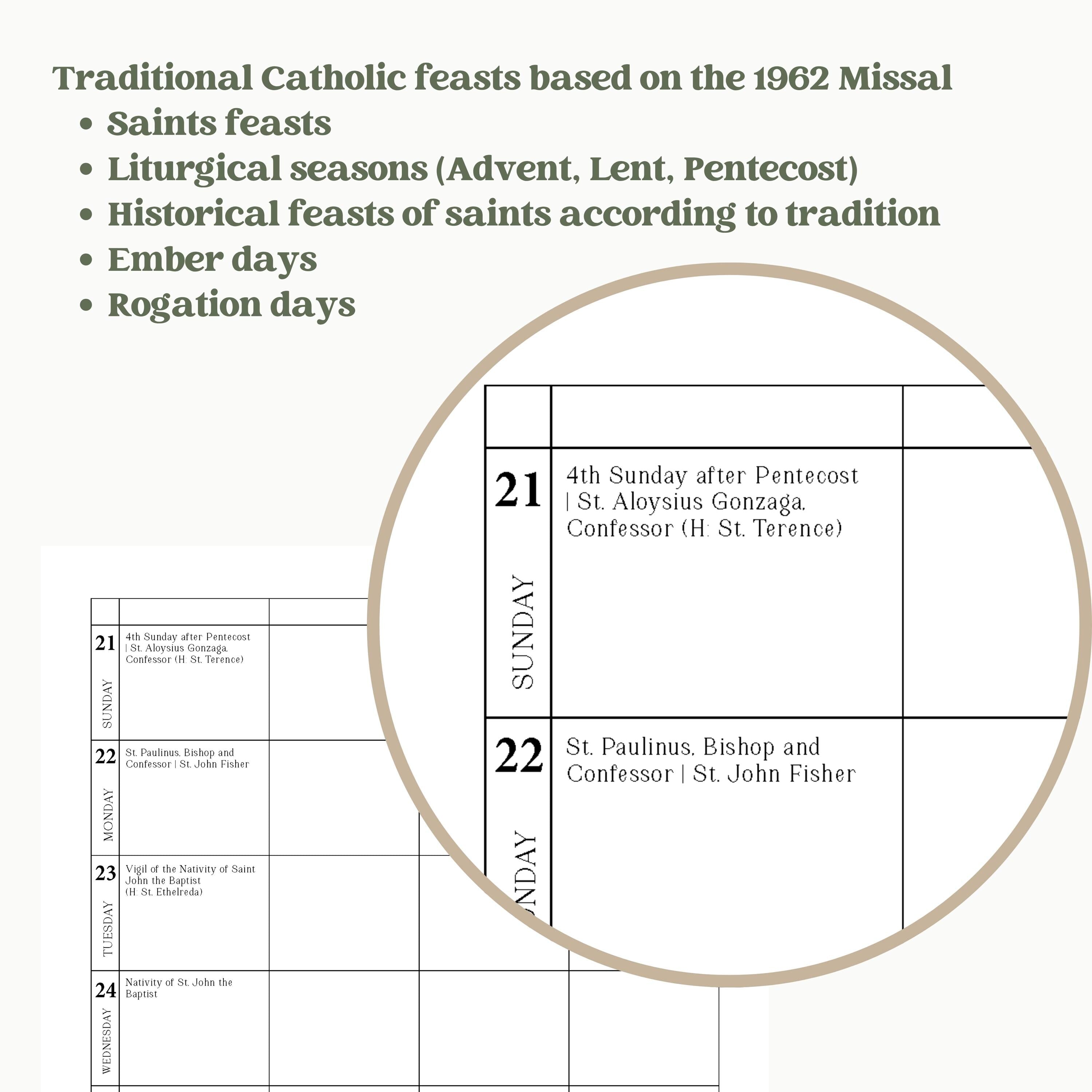 2026 Traditional Catholic Planner: Printable 8.5x11 Weekly Layout (PDF Download)