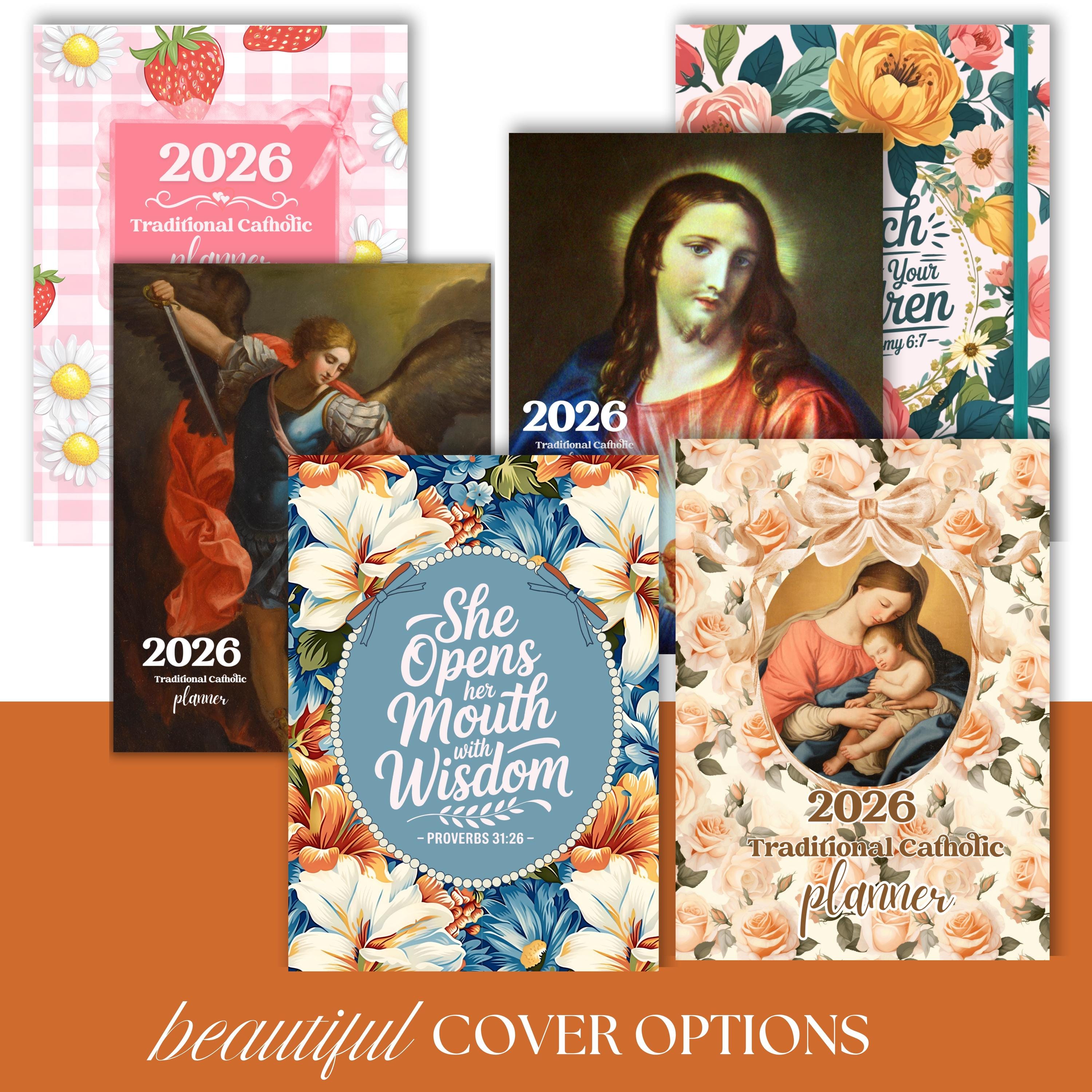 2026 Traditional Catholic Planner: Latin Mass Calendar, Vertical Layout (PDF Printable 8.5x11 Letter Size)