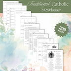 2026 Traditional Catholic Planner: Printable 8.5x11 Weekly Layout (PDF Download)